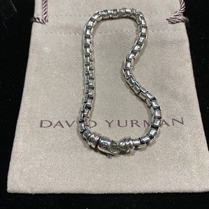 David Yurman 5mm Box Chain Men’s Bracelet Sterling Silver 8.5in (L).